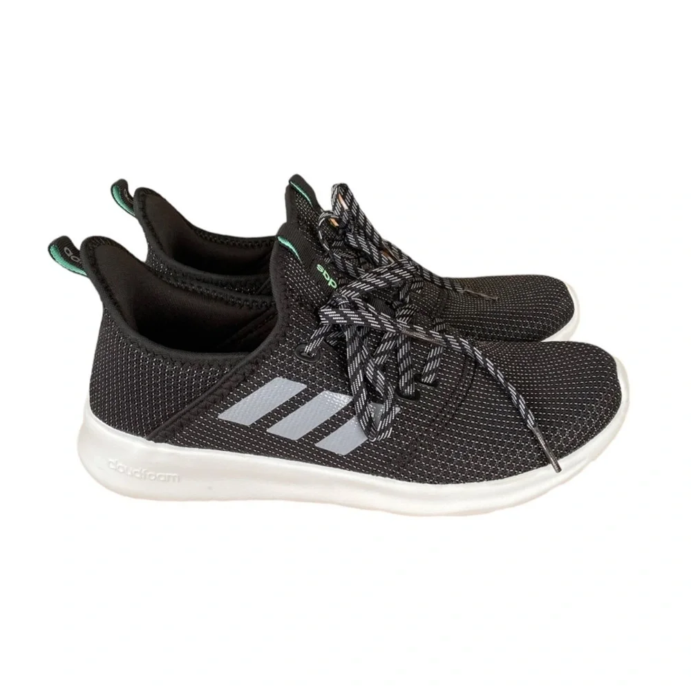 Adidas Women’s Cloudfoam Pure Athletic Running Shoes Black/Grey Size 7.5